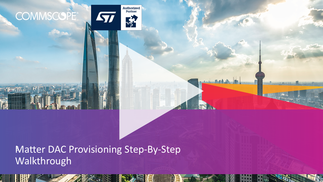 Matter DAC Provisioning Step-by-Step Walkthrough (video)